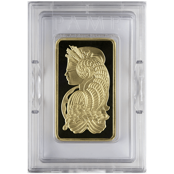 10 oz Gold Bar PAMP Suisse Lady Fortuna Veriscan (New With Assay)