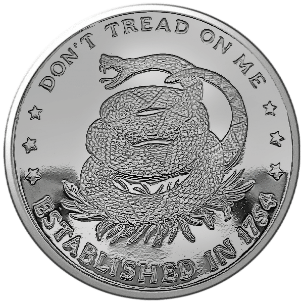 1 oz Dont Tread On Me Silver Round