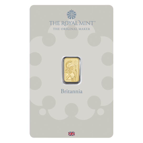 1 Gram Britannia Gold Bar