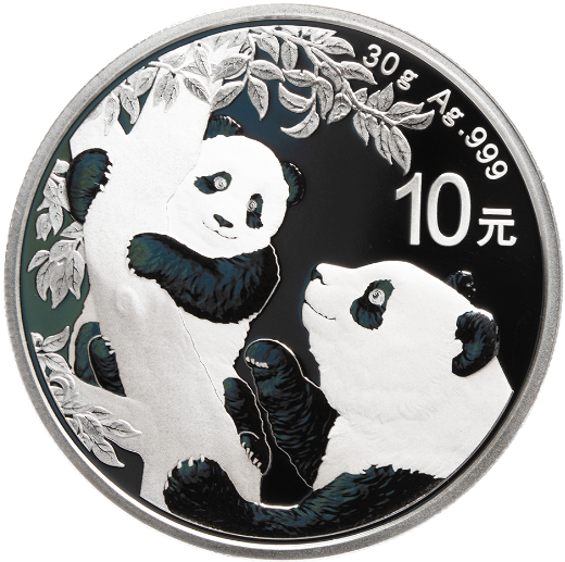 2021 30 gram Chinese Panda Silver Coin