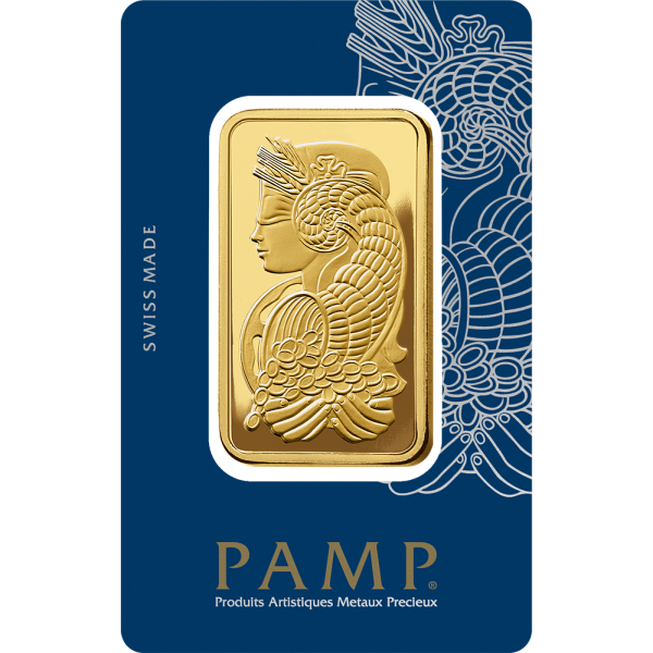 50 Gram Gold Bar PAMP Suisse Lady Fortuna Veriscan (New In Assay)