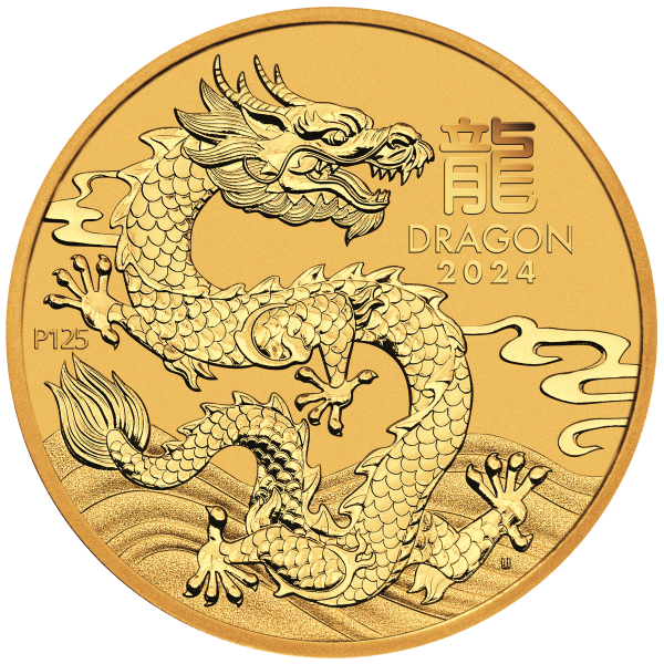 2024 10 oz Perth Mint Gold Dragon Lunar Series